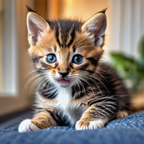 tabby kitten,toyger,american wirehair,cute cat,american shorthair,kitten,ginger kitten,american bobtail,european shorthair,pounce,tabby cat,kittens,cat with blue eyes,little cat,cat on a blue background,kitten baby,blue eyes cat,breed cat,young cat,kitten willow,Photography,General,Realistic