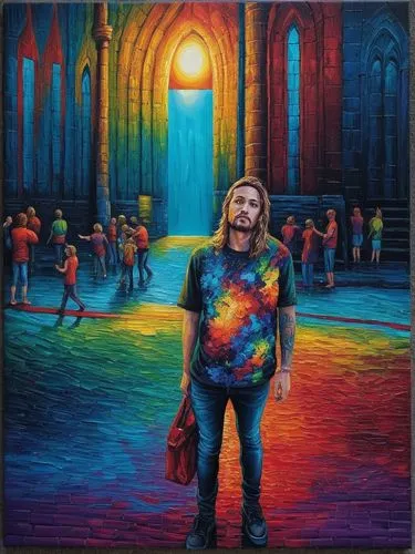 Painting Abstract Body Art Oil Painting,rubenesque,lennon,jon,cobain,allman,rainbow background,furthur,floydada,chalk drawing,lsd,art,malone,auras,davitian,multidimensional,prog,rasta,gibowski,sananda