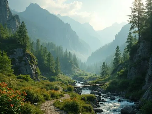 alpine landscape,mountain stream,mountain landscape,the alps,beautiful landscape,mountainous landscape,nature landscape,bernese alps,landscape mountains alps,alps,alpine region,high alps,nature wallpaper,hiking path,dolomites,alpine route,southeast switzerland,swiss alps,mountain meadow,mountain river,Photography,General,Realistic