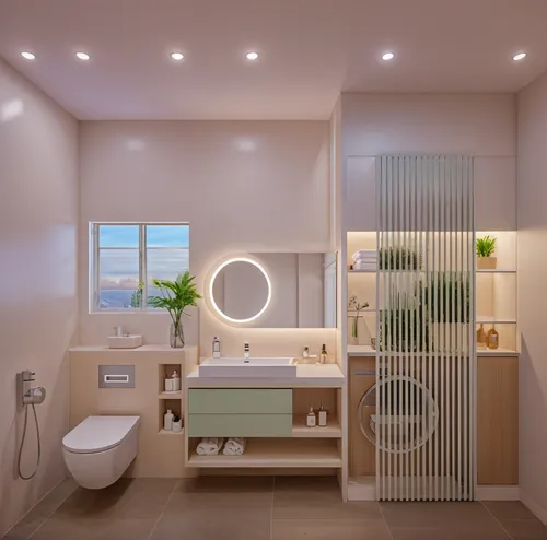 modern minimalist bathroom,luxury bathroom,laundry room,baby room,bathroom,beauty room,modern room,room newborn,changing table,boy's room picture,bathroom cabinet,the little girl's room,japanese-style room,3d rendering,smart home,interior design,interior modern design,shower bar,sky apartment,children's bedroom