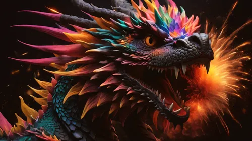 painted dragon,quetzalcoatl,alebrije,jaggi,kukulkan,darigan,dragon fire,firedrake,black dragon,dragon design,fire breathing dragon,dragon,fenix,anguirus,dragonfire,dragonja,garuda,maguana,airavata,drakon,Photography,General,Natural