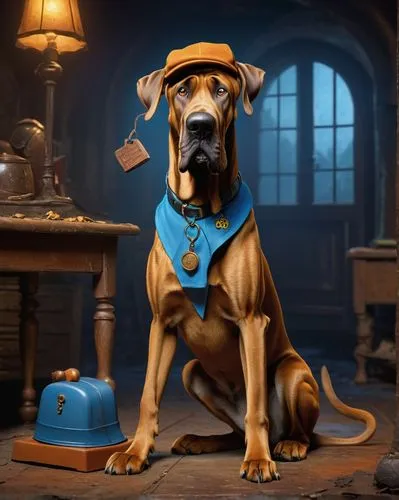 vizsla,blue lacy,rhodesian ridgeback,redbone coonhound,smaland hound,vizla,bloodhound,boerboel,inspector,doberman,bellboy,bavarian mountain hound,hanover hound,hatter,dog illustration,brown dog,investigator,coonhound,plummer terrier,dobermann,Conceptual Art,Sci-Fi,Sci-Fi 21