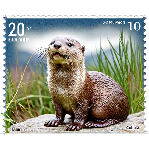 صمم طابع بريدي حول حيوان القضاعة الاوراسية ,postage stamps,otters,coypu,otter,loutre,pinniped,california sea lion,philately,stamp collection,otterness,otterlo,wall calendar,pinnipeds,sea lion,stamps,p