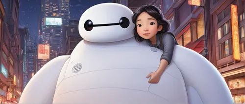 disney baymax,baymax,cute cartoon character,animated cartoon,pepper,movie,cinema 4d,cute cartoon image,michelin,janome chow,film poster,soft robot,christmas movie,olaf,animator,peliculas,main character,movie player,animated,studio ghibli,Illustration,Japanese style,Japanese Style 15