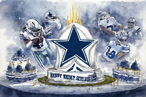 Wishing the Dallas Cowboys a joyful birthday celebration today!,happy birthday banner,birthday banner background,happy birthday background,birthday background,cowboys,blue star,bethlehem star,advent s