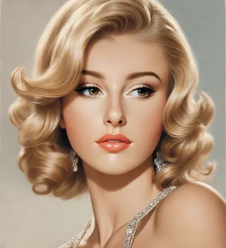  Blonde, Bond Girl, luscious lips, cinema poster, photorealistic, gorgeous,marylin monroe,marylyn monroe - female,marilyn,pompadour,model years 1960-63,merilyn monroe,gena rolands-hollywood,vintage ma