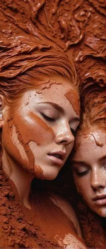 red earth,red sand,cocoa powder,clay mask,cinnamon powder,photoshop manipulation,image manipulation,tears bronze,chocolate shavings,redheads,mud,bodypainting,cinnamon girl,french silk,mud wall,photo manipulation,conceptual photography,caramel color,erosion,photomanipulation,Photography,Artistic Photography,Artistic Photography 05