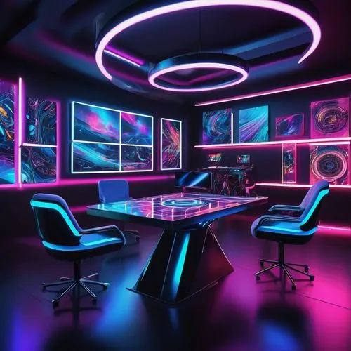 ufo interior,neon coffee,neon human resources,sci fi surgery room,neon cocktails,neon light,nightclub,computer room,neon drinks,neon lights,boardroom,conference room,visual effect lighting,blur office background,neon,neon ghosts,neon tea,3d background,neon light drinks,game room,Conceptual Art,Oil color,Oil Color 08