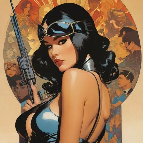 bulletgirl,brubaker,cassaday,bombshells,selina,lilandra,Conceptual Art,Daily,Daily 08