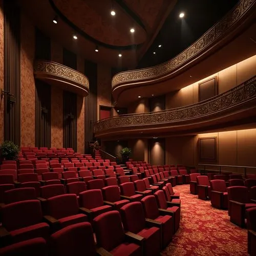 Auditorium Streamline Moderne Style Building Design Ideas