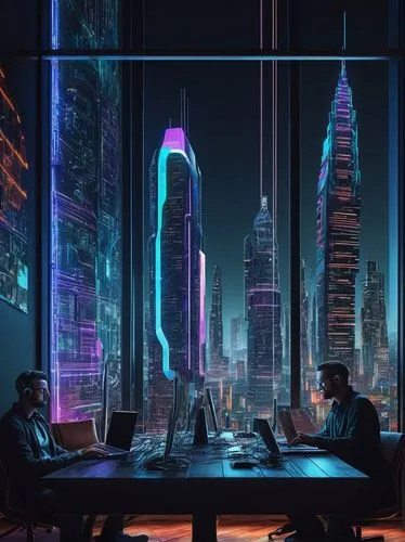 cyberpunk,cybercity,cybertown,cyberscene,cybersquatters,cyberport,cyberworld,futuristic landscape,futurists,cybernet,modern office,cyberia,cityscape,neon human resources,futuristic,sedensky,capcities,megacorporation,cyberpunks,megacorporations,Art,Artistic Painting,Artistic Painting 33