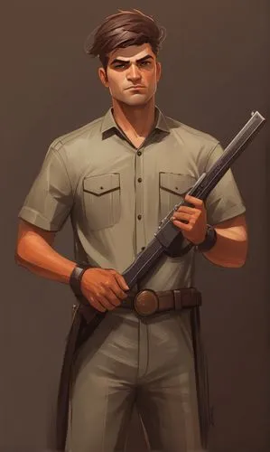 policeman,park ranger,police officer,man holding gun and light,combat medic,officer,rifleman,medic,red army rifleman,military person,a uniform,mercenary,engineer,holding a gun,janitor,mechanic,grenadi