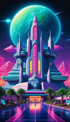 futuristic landscape,space port,spaceland,technodrome,spaceport,fantasy city,Conceptual Art,Sci-Fi,Sci-Fi 28