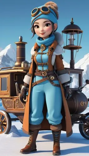 lumidee,kalinka,trainman,winterblueher,zarina,adventurer,Unique,3D,3D Character