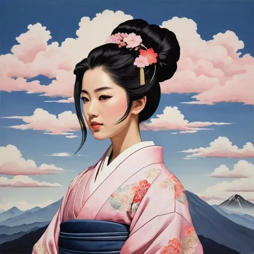 geisha girl,geiko,geisha,chuseok,maiko,heungseon,Illustration,Paper based,Paper Based 21