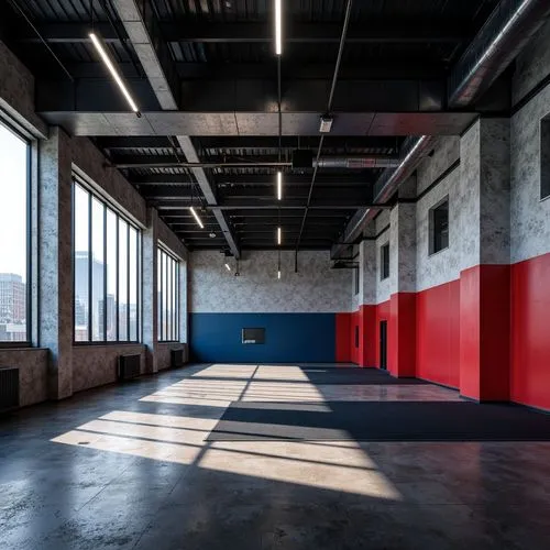 daylighting,factory hall,empty hall,empty interior,cardrooms,groundfloor,empty factory,guardroom,dojo,warehouse,industrial hall,loading dock,facilties,gymnastics room,conference room,bureaux,chipperfield,offices,unfurnished,usine