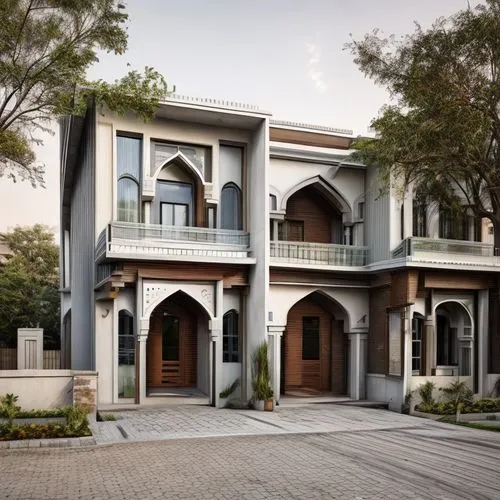 sunset ultra realistic,build by mirza golam pir,islamic architectural,house of allah,luxury home,beautiful home,3d rendering,two story house,united arab emirates,al qurayyah,exterior decoration,reside