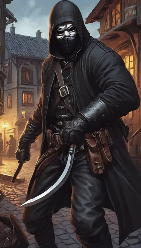 bandit theft,assassin,darth wader,assassins,mercenary,darth vader,vader,raider,massively multiplayer online role-playing game,quarterstaff,crossbones,iron mask hero,grim reaper,hooded man,blacksmith,cg artwork,raven rook,bandit,musketeer,grimm reaper,Illustration,Paper based,Paper Based 02