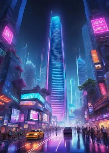 cybercity,cybertown,megapolis,guangzhou,cyberpunk,futuristic landscape,fantasy city,shanghai,colorful city,cityscape,cyberworld,cityzen,cyberport,metropolis,kowloon,urbanworld,megacities,coruscant,microdistrict,cyberscene,Illustration,Japanese style,Japanese Style 19