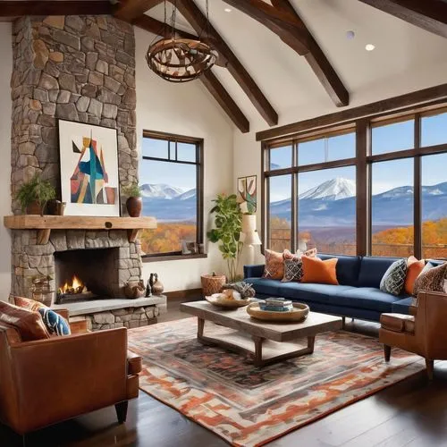 the cabin in the mountains,house in the mountains,family room,alpine style,house in mountains,fire place,living room,livingroom,luxury home interior,beautiful home,sitting room,modern living room,fireplace,fireplaces,contemporary decor,log cabin,chalet,mid century modern,bonus room,great room,Illustration,Realistic Fantasy,Realistic Fantasy 21