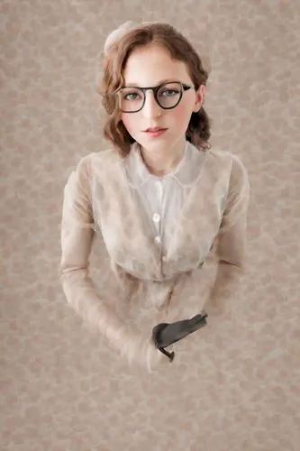 headmistress,tenenbaum,secretarial,anchoress,antique background,portrait background,Photography,Realistic