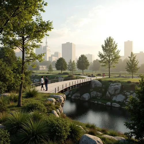 urban park,3d rendering,render,renderings,central park,riverbank,city park,riversides,streamwood,river bank,landscape background,riverbanks,bridgeland,beltline,3d rendered,riverway,greenspace,riverside park,salt meadow landscape,centennial park