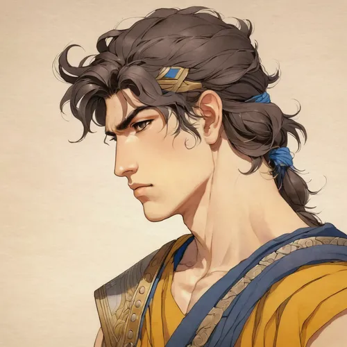 joseph,wuchang,adonis,male character,aladin,greek god,alexander,yi sun sin,male elf,aladha,rein,husband,guilinggao,mullet,shuanghuan noble,lycaenid,xun,shimada,perseus,roman,Illustration,Japanese style,Japanese Style 12