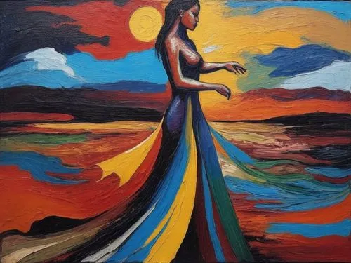 Painting Abstract nude Body Art Oil Painting,girl in a long dress,mousseau,woman walking,oil painting on canvas,flamenca,woman playing,girl on the river,girl on the dune,oil painting,oil on canvas,pra