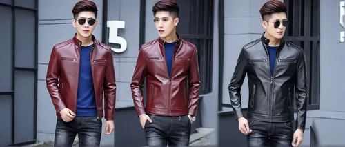 2019 Autumn New Style Leather Jacket Men's Slim Fit Korean-style Trend Locomotive PU Leather Teenager Handsome Stand Collar Coat,leather texture,boys fashion,3d man,men clothes,superhero background,ne