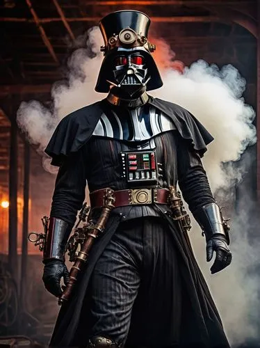 vader,darth vader,darkforce,darth,vaderland,darthard,starkiller,imperial coat,imperial,palps,sith,beekeeping smoker,coruscant,darkside,lucasfilm,vadarlis,smokescreen,steampunk,filoni,dark side,Illustration,Retro,Retro 02