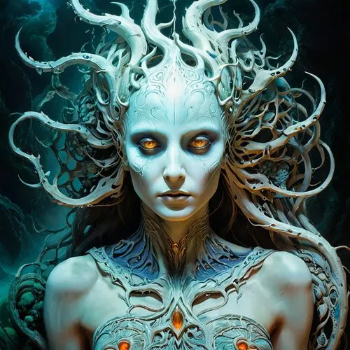 medusa,fathom,blue enchantress,varuna,the enchantress,narcosis,Conceptual Art,Fantasy,Fantasy 08