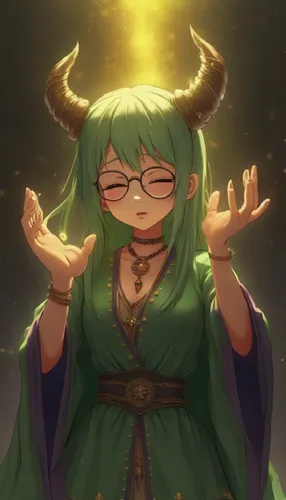 A cascade of twinkling motes gently falls down,enkidu,koigi,tiki,hanaka,regesta,sanae,medusa,sanzang,medusa gorgon,ukyo,tohru,nino,kubera,hidari,ceneda,eiki,hiki,naraku,keine,palla