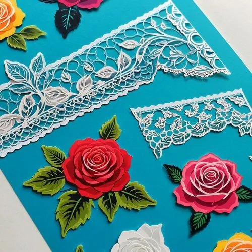 lace border,floral silhouette border,floral border paper,paper lace,flower border frame,vintage lace,lace borders,doilies,embroidered flowers,bookmark with flowers,royal lace,gold foil lace border,frame border illustration,stitch border,art deco border,paper roses,floral silhouette frame,vintage embroidery,quinceaneras,scrapbook flowers,Unique,Design,Sticker