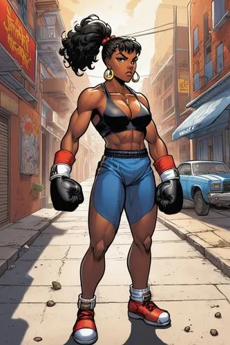 okagbare,strongwoman,muscle woman,mccoughtry,strong woman,kamala,Illustration,American Style,American Style 13