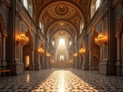 hall of the fallen,cathedral,aisle,basilica,duomo,louvre,empty interior,the basilica,sacristy,sanctuary,illumination,the cathedral,baroque,mirogoj,saint peter's basilica,theed,gesu,corridor,hallway,sspx,Photography,General,Realistic