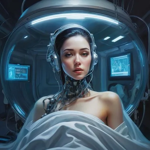 sci fiction illustration,cryonics,transhuman,cybernetically,cortana,cybernetic,transhumanism,cybernetics,wetware,cyberia,cyberspace,cryonic,precognition,cryogenic,airlock,scifi,sci fi,cryogenics,science fiction,digiti