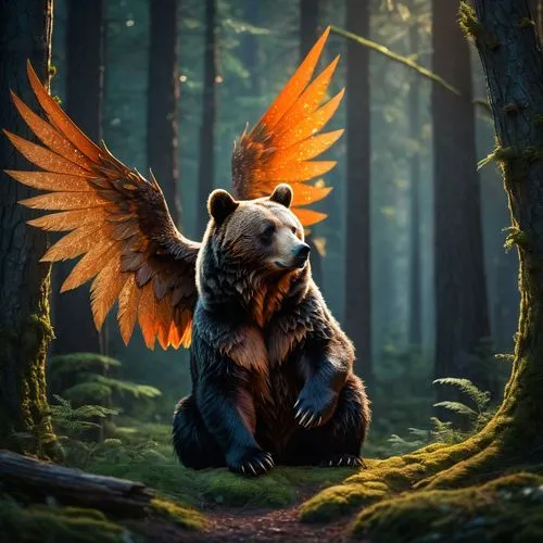 fantasy animal,fantasy picture,gruffalo,fantasy art,bear guardian,nordic bear,Photography,General,Fantasy