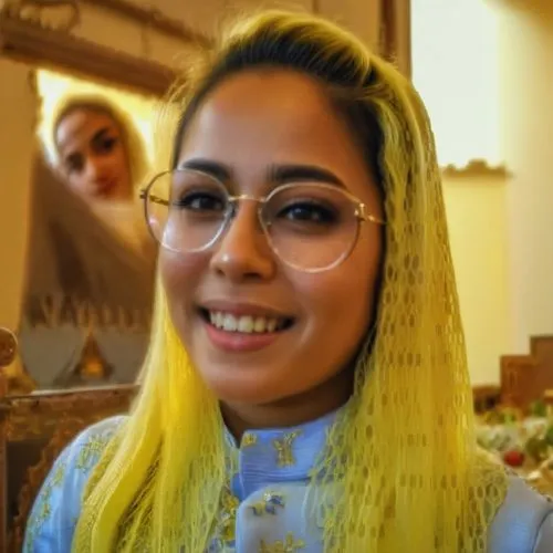 social,st,hijaber,nanas,san,blonde hair,blonde,blond hair,saf francisco,yellow,with glasses,wig,emoji,silphie,lace round frames,nun,blond,the face of god,rapunzel,color glasses,Photography,General,Realistic