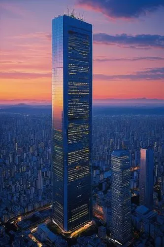 the skyscraper,skyscraper,guangzhou,renaissance tower,supertall,xujiahui,zhangzhou,pc tower,koolhaas,costanera center,escala,1 wtc,chengli,wanzhou,skycraper,chongqing,chengdu,shenzen,taikoo,antilla,Illustration,Japanese style,Japanese Style 14