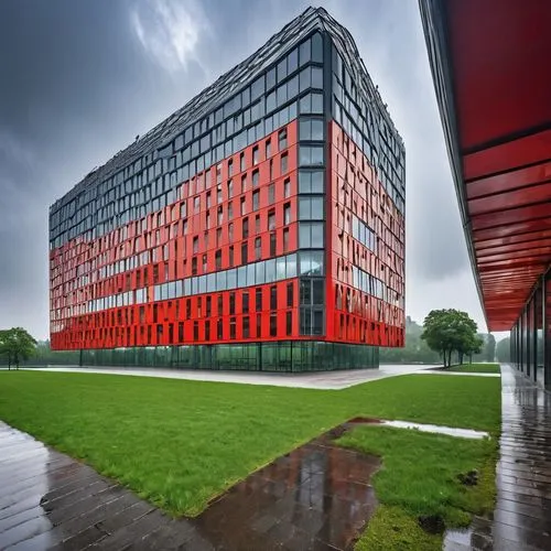 autostadt wolfsburg,new building,meldorf,duisburg,red milan,hafencity,office block,biotechnology research institute,dessau,appartment building,office building,glass facade,düsseldorf,groningen,mannheim,bydgoszcz,the coca-cola company,modern building,business school,northeastern,Photography,General,Realistic