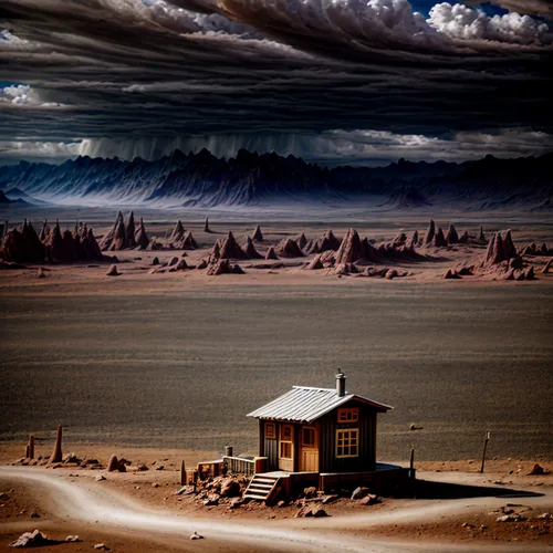 darker clouds and rain,the gobi desert,gobi desert,arid landscape,desert desert landscape,desert landscape,dune landscape,mongolia eastern,the atacama desert,lonely house,nature mongolia,namib desert,