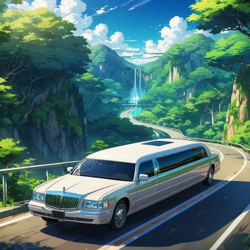 limos,stretch limousine,limousine,mercedes benz limousine,hijet,alphard,superbus,hiace,limo,runabout,roadmaster,vanpool,arnage,eurobeat,transportation,grandtravel,wonderfalls,galaxy express,rivendell,mountain highway,Illustration,Japanese style,Japanese Style 03