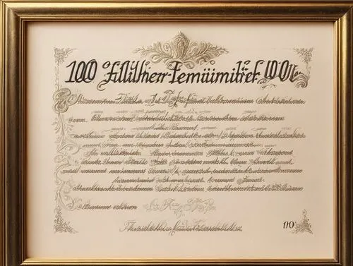 Write a decorative lettering "100 Jahre Familienverband Pfleiderer e.V." in old Gothic letters.,testamentum,guarantees,diplomatique,botanical frame,certificate,diploma,indentures,scientiarum,constitut