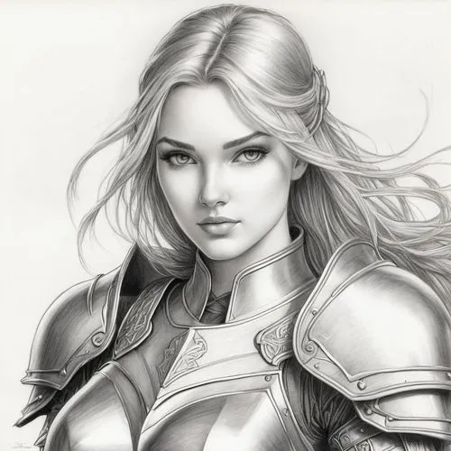 jaina,female warrior,krietor,rafaela,sophitia,amora,Illustration,Black and White,Black and White 30