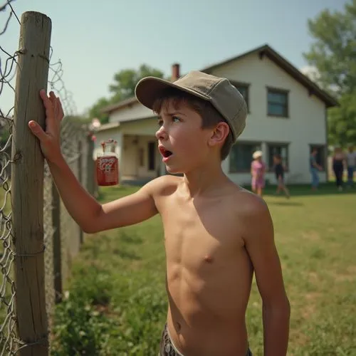 fenceline,farmboy,pasture fence,mennonite heritage village,fence posts,farmhand,Photography,General,Realistic