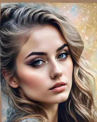 portrait background,beauty face skin,women's eyes,natural cosmetic,romantic look,eyes makeup,Photography,Documentary Photography,Documentary Photography 25