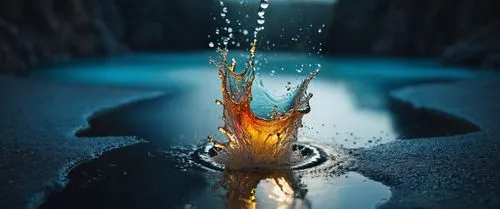 пусто,an orange slice of cake being splashed with water,splash photography,fire and water,water splash,the eternal flame,drop of water,water droplet