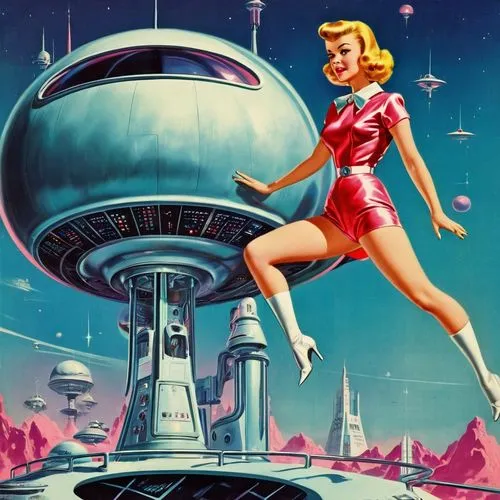 jetsons,radebaugh,barbarella,atomic age,rockette,cosmogirl,Conceptual Art,Sci-Fi,Sci-Fi 29