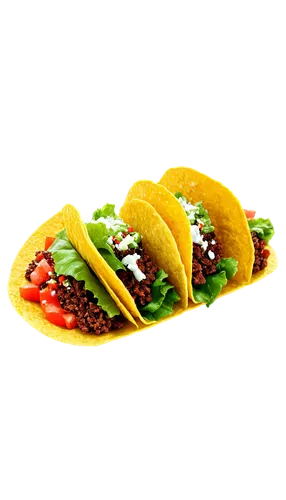 Mexican food, free tacos, solo, colorful, crispy shell, seasoned ground beef, lettuce, diced tomatoes, shredded cheese, sour cream, cilantro, vibrant colors, warm lighting, shallow depth of field, app