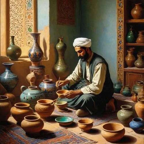 tagines,kasbah,la kasbah,bahakel,sabaean,tagine,islamic lamps,berber,yusufi,muqarnas,uzbeks,tajiks,maqdisi,orientalist,hamami,merchant,marrakesh,khokhloma painting,karak,karakas,Art,Classical Oil Painting,Classical Oil Painting 42